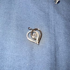 Heart shaped diamond necklace